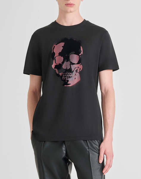 ANTONY MORATO MMKS02554FA100240 MIN OF 6 T-SHIRT REGULAR FIT IN JERSEY COTTON FABRIC WITH RUBBER AND FLOCK PRINT МЪЖКА ТЕНИСКА