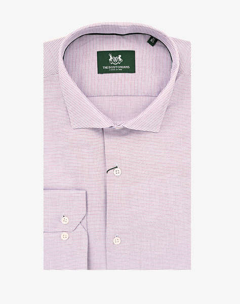 THE BOSTONIANS РИЗА DOBBY CUSTOM FIT Patterned DOBBY Semi-rex Custom FIT