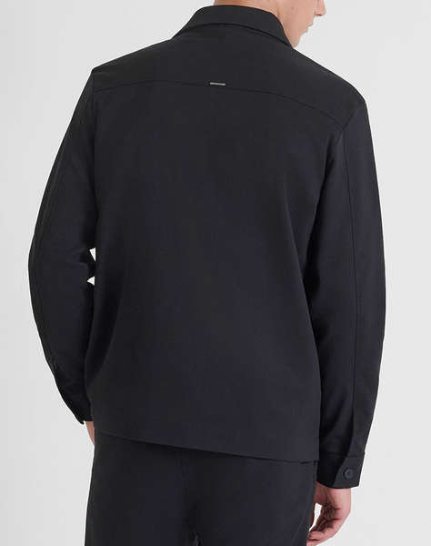 ANTONY MORATO MMSL00776FA600260 MIN OF 6 SHIRT REGULAR FIT IN STRETCH VISCOSE BLEND FABRIC TWILL CONSTRUCTION WITH LOGOED METAL BADGE МЪЖКА ТЕНИСКА