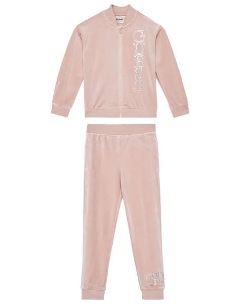 GUESS SET VELVET LS ACTIVE TOP+PANTS SET CHILD GIRL