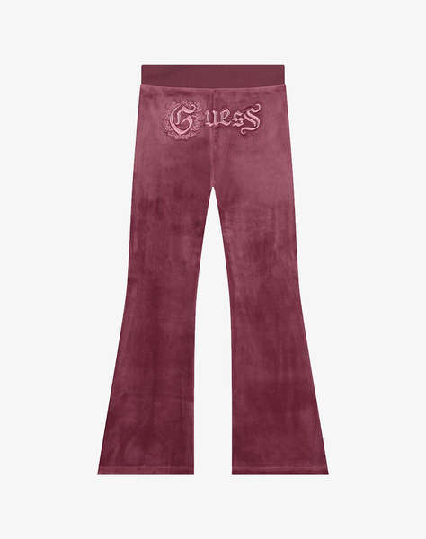 GUESS VELVET FLARE ACTIVE PANTS TROUSERS CHILD GIRL