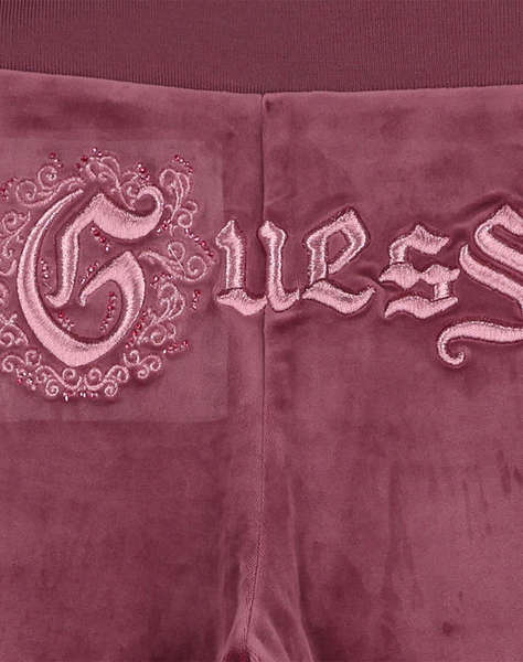GUESS VELVET FLARE ACTIVE PANTS TROUSERS CHILD GIRL