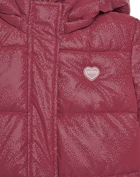 GUESS HOODED LS LONG PADDED PUFFER ЯКЕ CHILD GIRL