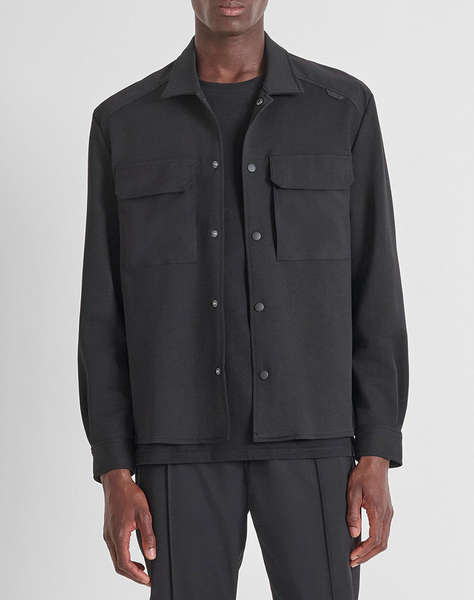 ANTONY MORATO MMSL00771FA150168 MIN OF 6 SHIRT REGULAR FIT IN INTERLOCK COTTON BLEND FABRIC WITH STRETCH VISCOSE BLEND FABRIC AS CONTRAST МЪЖКА ТЕНИСКА