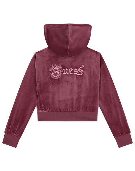 GUESS HOODED ACTIVE TOP WITH ZIP SWEATSHIRT CHILD GIRL