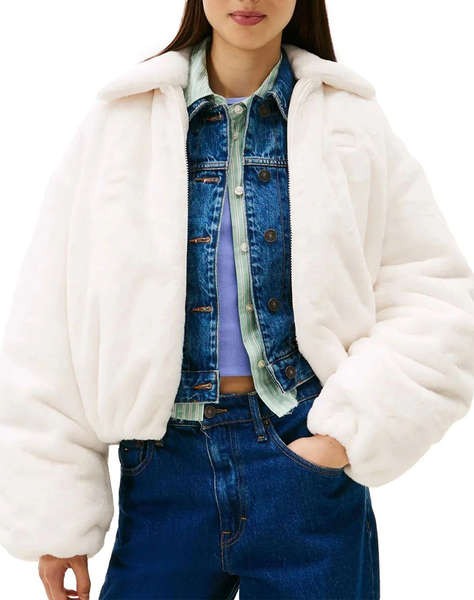 TOMMY JEANS TJW FAUX FUR BOMBER