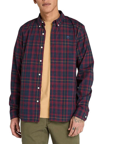 TIMBERLAND Stretch Poplin Check Shirt