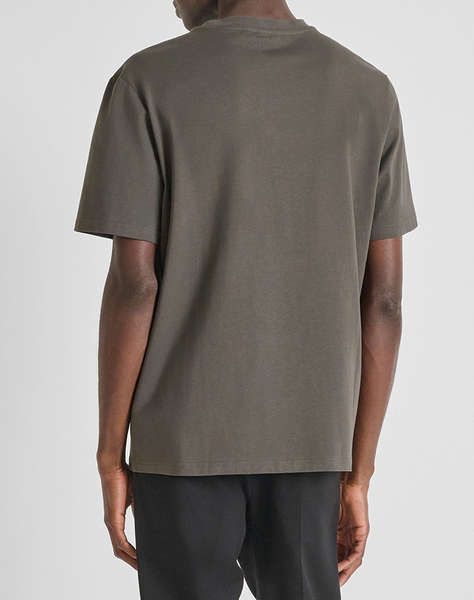 ANTONY MORATO MMKS02560FA100240 MIN OF 6 T-SHIRT RELAXED FIT IN JERSEY COTTON FABRIC WITH SPONGE EFFECT LOGO PRINT МЪЖКА БЛУЗА