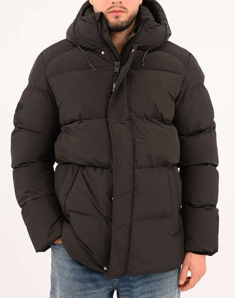 SUPERDRY D2 SDSW HOODED 5 BAFFLE SPORTS PUFFER МЪЖКО ЯКЕ