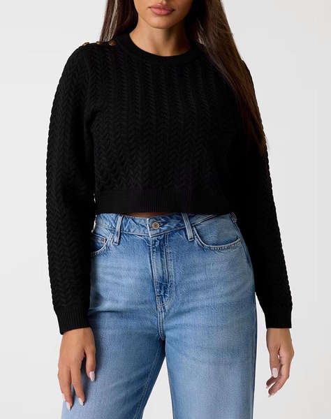 GUESS LS CN LOGO BUTTON REONA SWTR ПЛЕТЕНИ ДАМСКИ ДРЕХИ