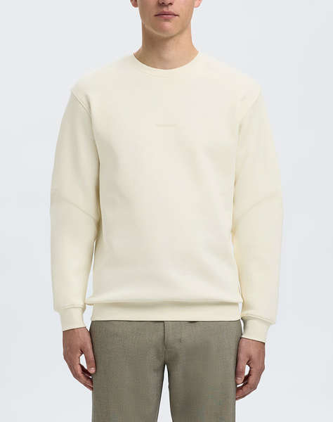 SELECTED SLHHANKIE LOGO CREW NECK SWEAT NOOS