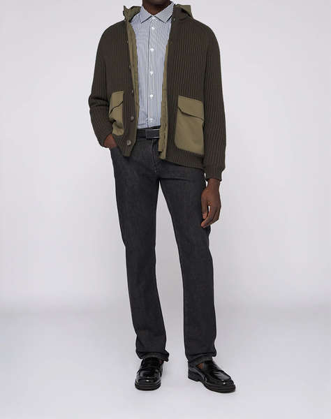 TRUSSARDI JEANS-5 TASCHE 370 CLOSE IN DENIM BLACK STONE WASHED