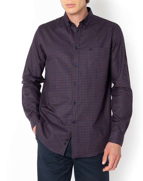 THE BOSTONIANS РИЗА CHESTER TWILL REGULAR FIT MiniCheck TWILL Button-down Regular FIT