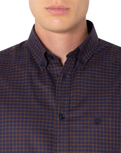 THE BOSTONIANS РИЗА CHESTER TWILL REGULAR FIT MiniCheck TWILL Button-down Regular FIT