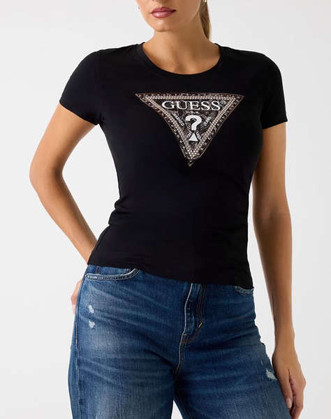 GUESS SS CN TRIANGLE PYTHON TEE ДАМСКА БЛУЗА