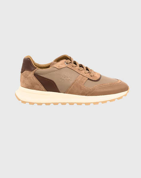 LA MARTINA MEN''S SHOES TAUPE SUEDE