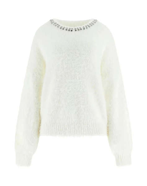 GUESS LS CN ARISA RHINESTONE SWTR ПЛЕТЕНИ ДАМСКИ ДРЕХИ