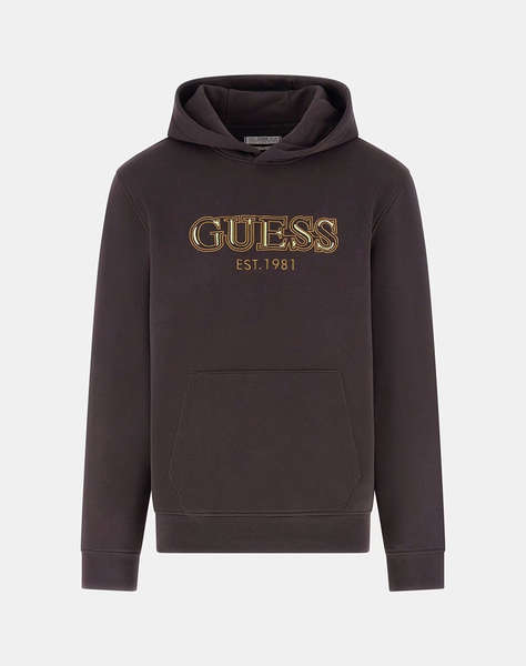 GUESS HOODED BASIC SWEATSHIRT MEN''S SWEATSHIRT
