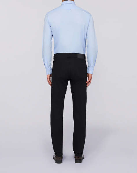 TRUSSARDI 5 POCKET 370 CLOSE - BLACK RINSE DENIM