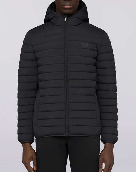 TRUSSARDI PADDED -GIACCA IMBOTTITA CON CAPPUCCIO IN NYLON CRINKLE