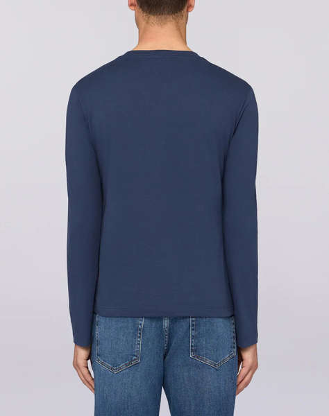 TRUSSARDI T-SHIRT REGULAR FIT A MANICHE LUNGHE CON STAMPA TRUSSARDI