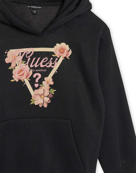 GUESS OVERSIZE HOODED LS ACTIVE TOP SWEATSHIRT CHILD GIRL