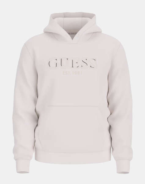 GUESS HOODED BASIC SWEATSHIRT MEN''S SWEATSHIRT