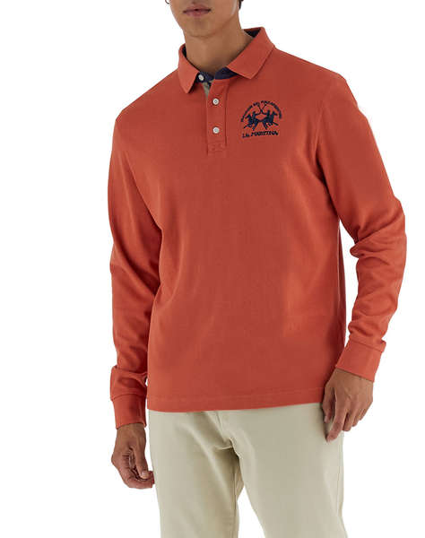 LA MARTINA БЛУЗА POLO MMMAN L/S POLO HEAVY JERSEY