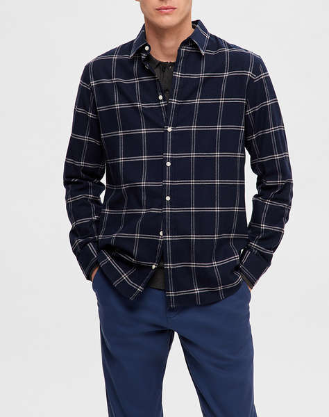 SELECTED SLHSLIMOWEN-BRUSHED SHIRT LS NOOS