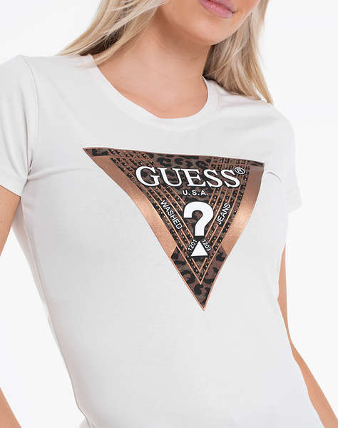 GUESS SS CN LEO TRIANGLE TEE ДАМСКА БЛУЗА
