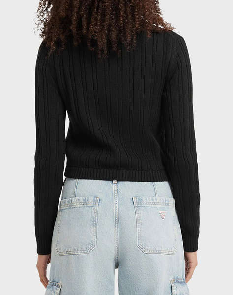 GUESS JEANS GJ LS HALF ZIP CABLE SWTR ДАМСКИ ПУЛОВЕР