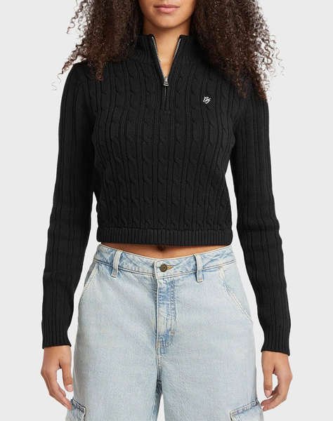 GUESS JEANS GJ LS HALF ZIP CABLE SWTR ДАМСКИ ПУЛОВЕР