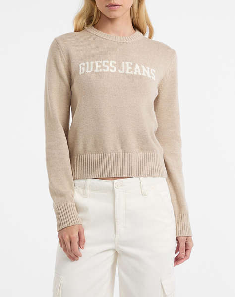 GUESS JEANS GJ LS CN GUESS J INTARSIA SWTR ДАМСКА БЛУЗА