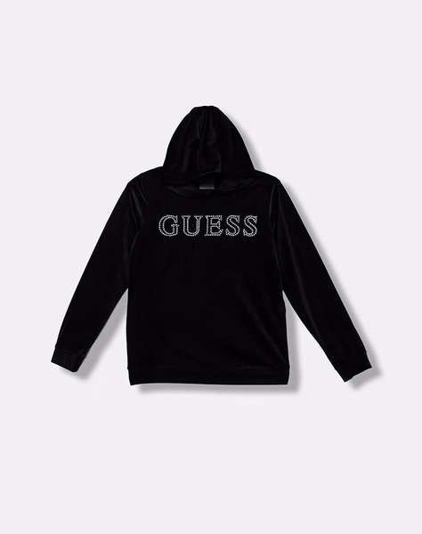GUESS HOODED LS ACTIVE TOP_MINI ME CHILDREN''S SWEATSHIRT GIRL
