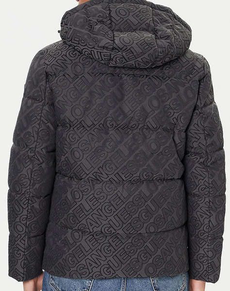 GUESS ALLOVER LOGO PUFFA MEN''S МЪЖКО ЯКЕ