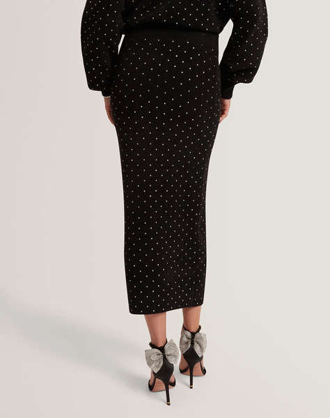 TED BAKER KEATA Fitted Hot Fix Midi Skirt