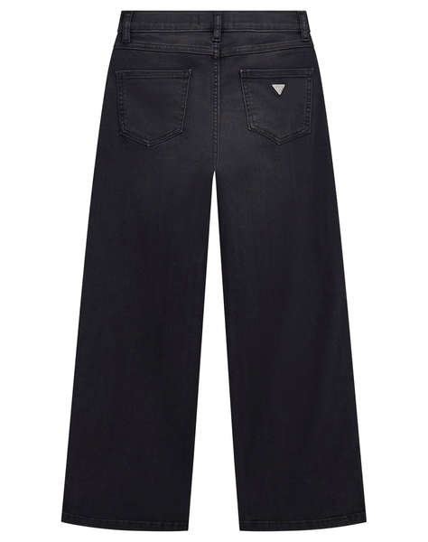 GUESS 90S BLK STR DNM PANTS W/RH CHILDREN''S PANTS GIRL