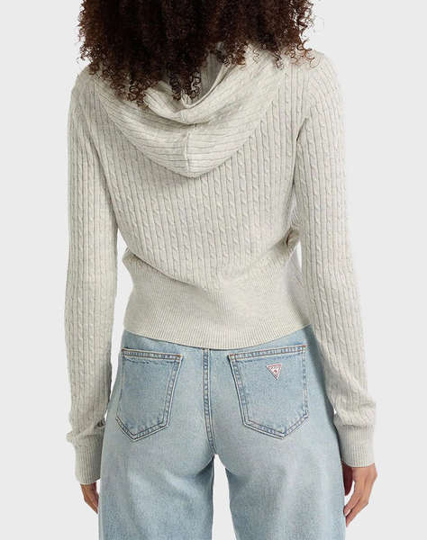 GUESS JEANS GJ LS CABLE HOODIE CARDI ДАМСКА ЖИЛЕТКА