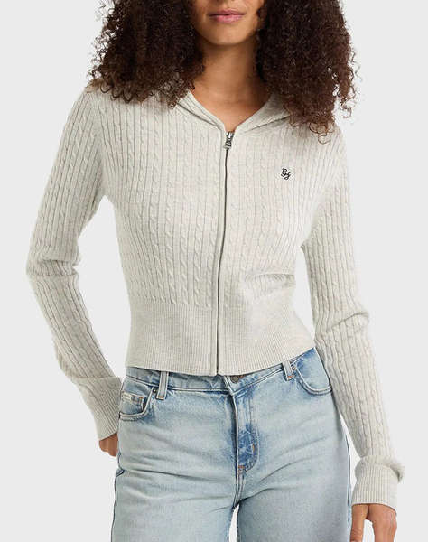 GUESS JEANS GJ LS CABLE HOODIE CARDI ДАМСКА ЖИЛЕТКА