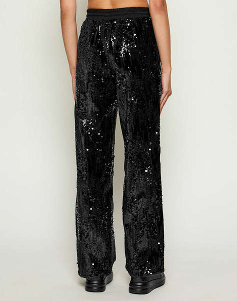 GUESS SEQUINS WIDE LEG PANTS WOMEN''S PANTS