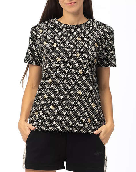 GUESS 4G RHOMBUS STUDS SS T-SHIRT ДАМСКА БЛУЗА
