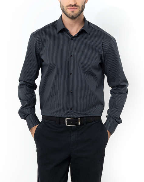 THE BOSTONIANS РИЗА ACORN ПОПЛИН SLIM FIT Stripe POPLIN Classic Slim FIT