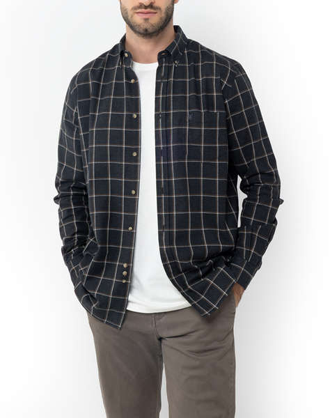 THE BOSTONIANS РИЗА COPLEY REGULAR FIT BigCheck FLANNEL Button-down Regular FIT