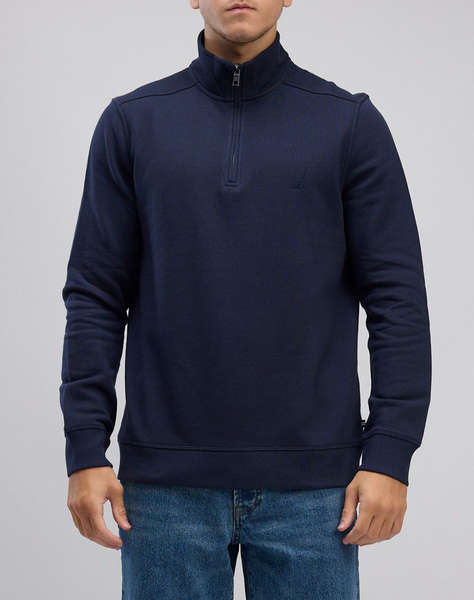 NAUTICA БЛУЗА SWEATSHIRT MM PIQUE FLEECE 1/4 ZIP