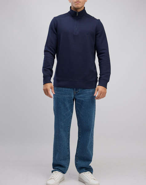 NAUTICA БЛУЗА SWEATSHIRT MM PIQUE FLEECE 1/4 ZIP