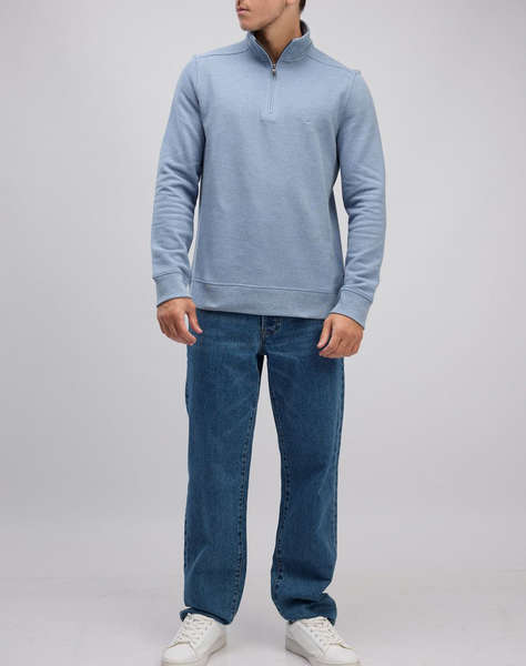 NAUTICA БЛУЗА SWEATSHIRT MM PIQUE FLEECE 1/4 ZIP