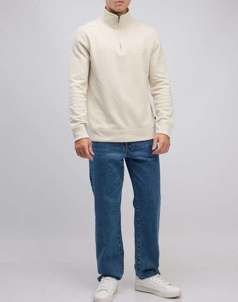 NAUTICA БЛУЗА SWEATSHIRT MM PIQUE FLEECE 1/4 ZIP