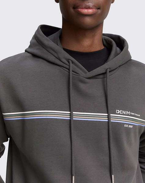 TOM TAILOR PRINTED SWEAT HOODIE MEN''S SWEATSHIRT