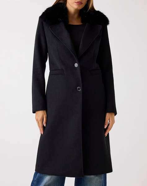 GUESS KAROLE FUR COLLAR COAT ДАМСКО ПАЛТО