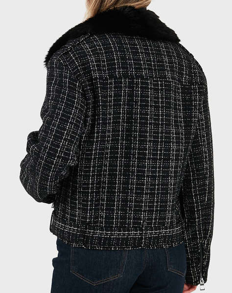 GUESS SANDRA TWEED BIKER ДАМСКО ПАЛТО